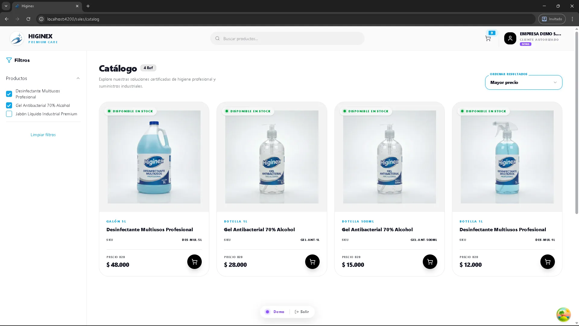 Catálogo de Productos